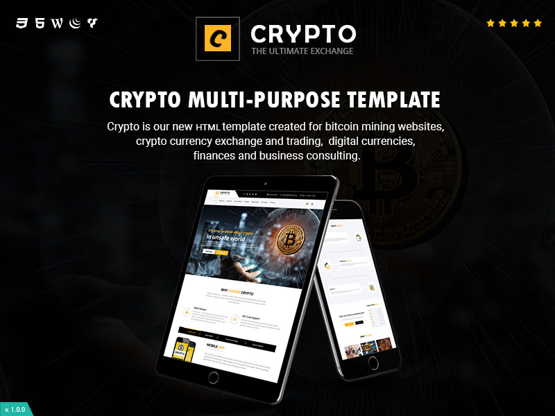Crypto Currency – Bitcoin Responsive Theme theme