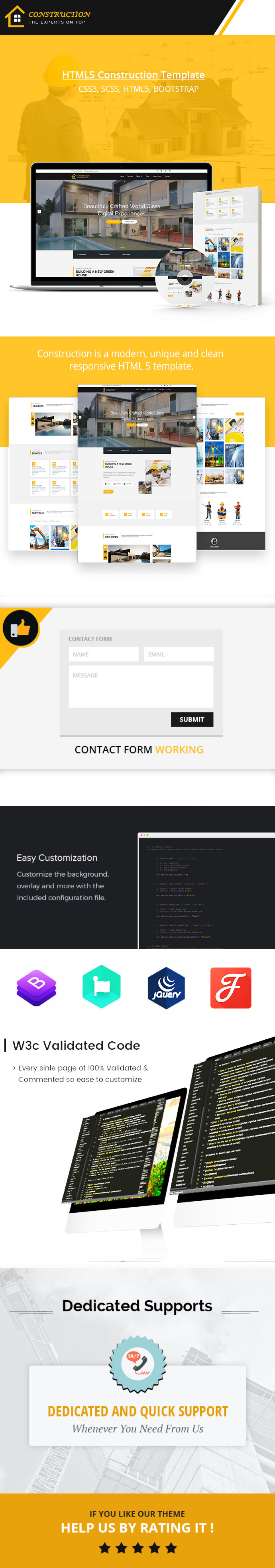 Construction and Renovation – HTML5 Business Template theme