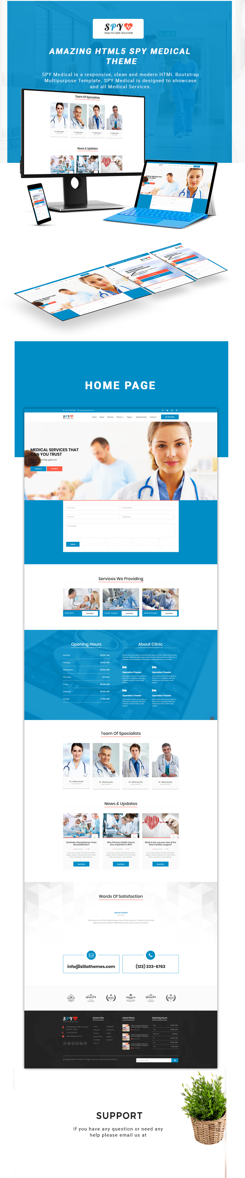 SPY Medical – HTML5 Theme theme